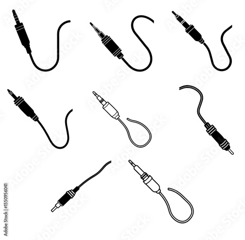 audio cable icon or Phone connector set.