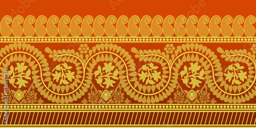 beautiful graphic saree design and this sari design is in Indian style which is for textile fashion industry and it can be used as wallpaper backdrop and website bg this style is originated in india