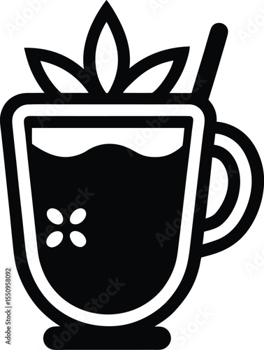 Spiced Chai Icon Vector Illustration
