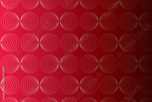 Abstract red background with repeating concentric circle patterns and subtle gradient effect