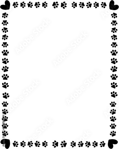 Frame black cat cute 