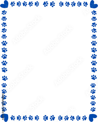 Blue frame cat cute 