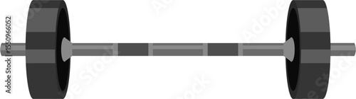 Barbell cartoon illustration vector. Gym and fitness equipment