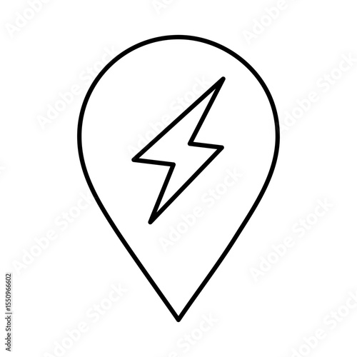 Free Download Line Pointer, Pin, Navigation, Direction, Marker Icons Editable Stroke Vector Illustration - GFXLoad