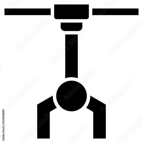 Robot Arm glyph icon