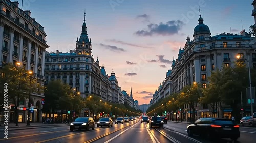night view of the old town hall in warsaw