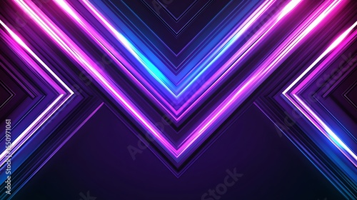 Neon geometric background