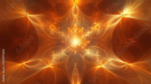 Abstract fiery symmetrical design (1)