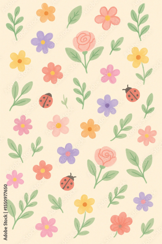 custom made wallpaper toronto digitalseamless floral pattern