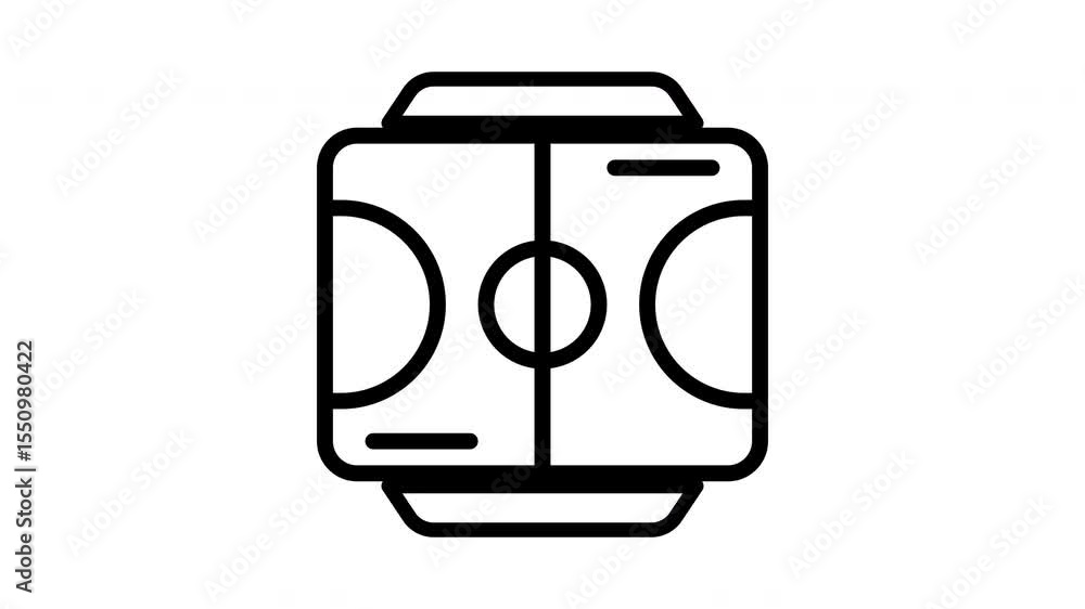 Basketball Court Animation Icon Basketball Court Animation Icon