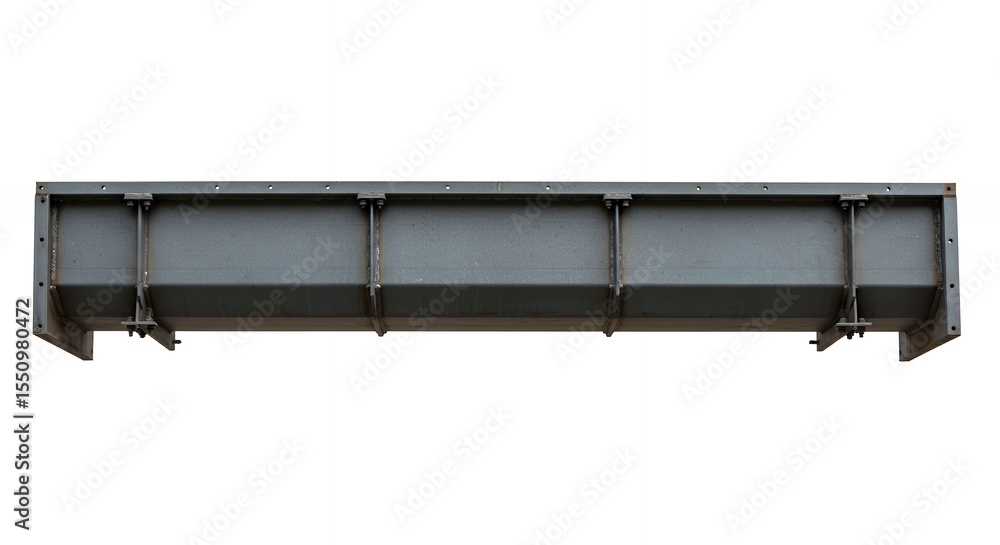 Fototapeta premium Gray metal structure architectural element