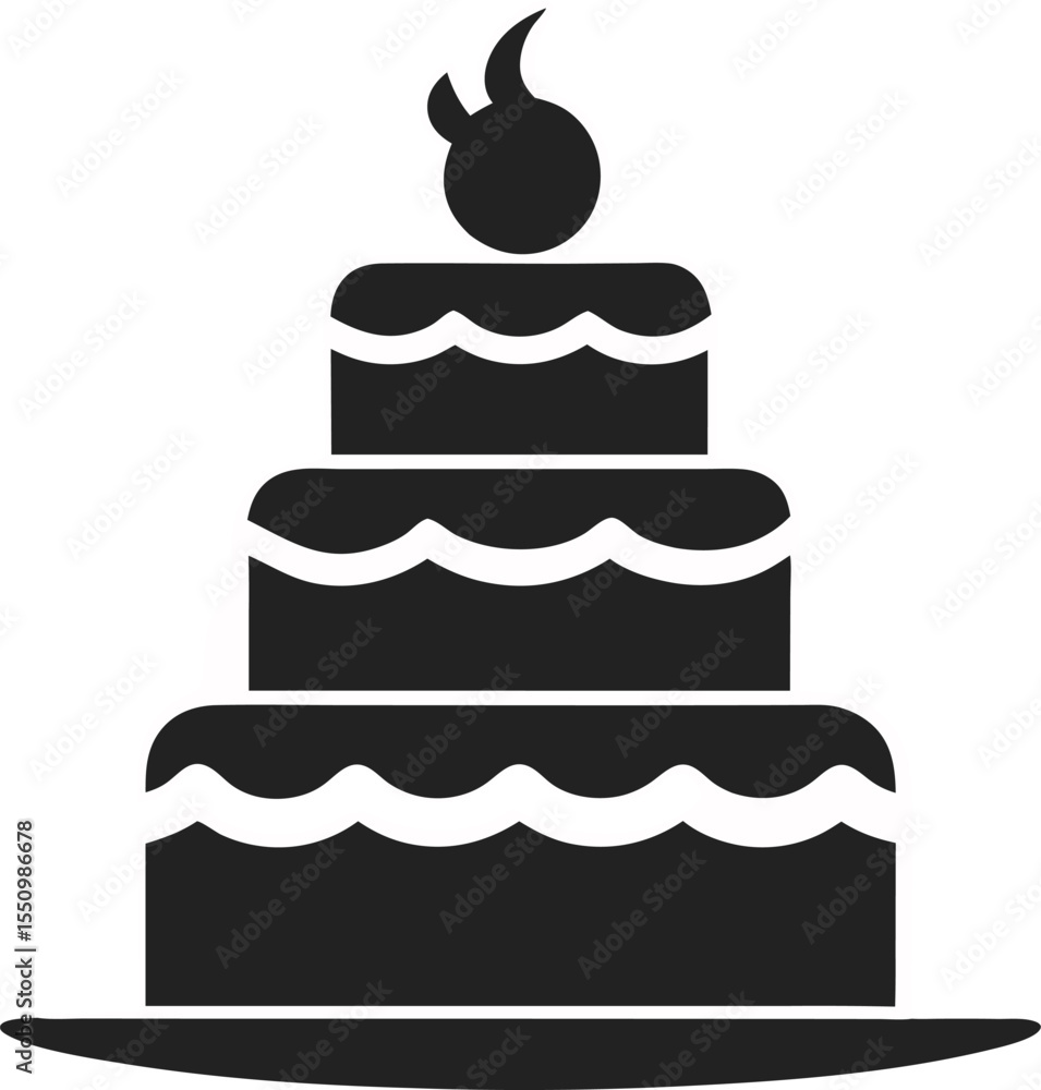 vector illustration of Wedding Cake vector illustration of Wedding Cake