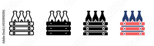 Beer Box icon sheet multiple style collection