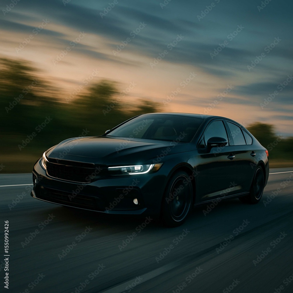 Speed Meets Elegance at Sunset Speed Meets Elegance at Sunset