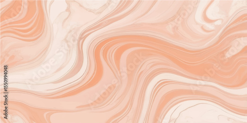 Abstract luxury marble design in peach shades