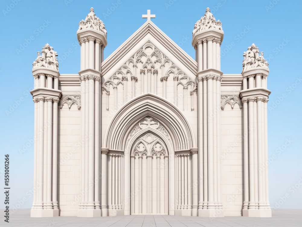 Fototapeta premium Gothic church facade