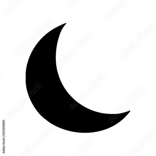 Silhouette of moon 