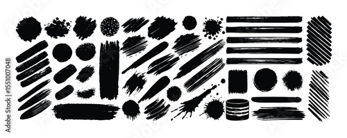set of brush bundle shilloutee strock designs