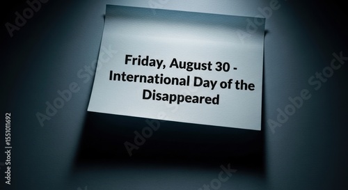 International day of the disappeared august thirtieth awareness and remembrance event