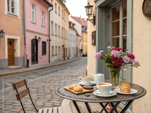 Fototapeta Naklejka Na Ścianę i Meble -  street cafe in venice italy