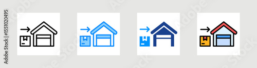 Inbound Icon Collection Set Multiple Style