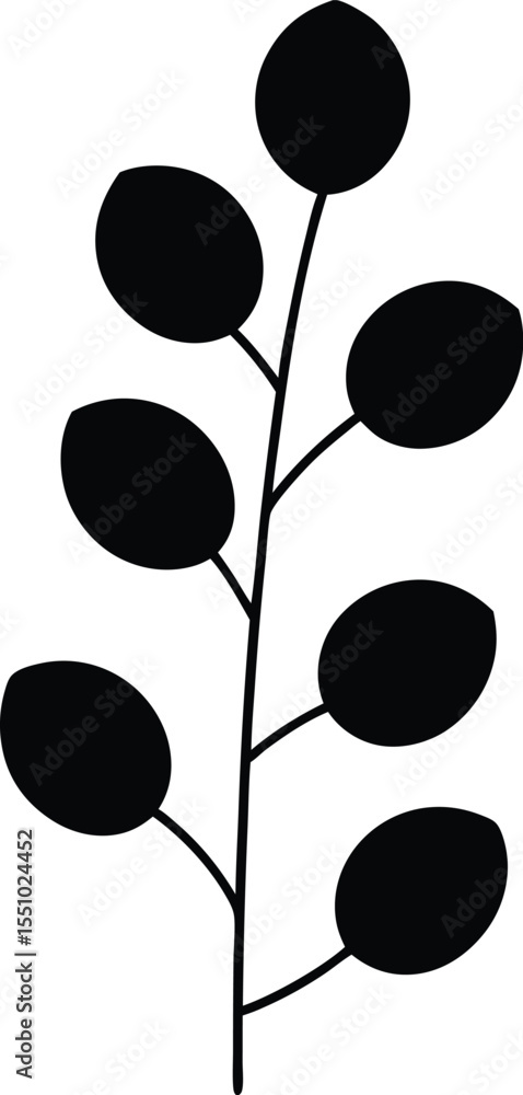 Fototapeta premium black stones and white background