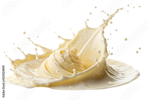 Vanilla cream splash png