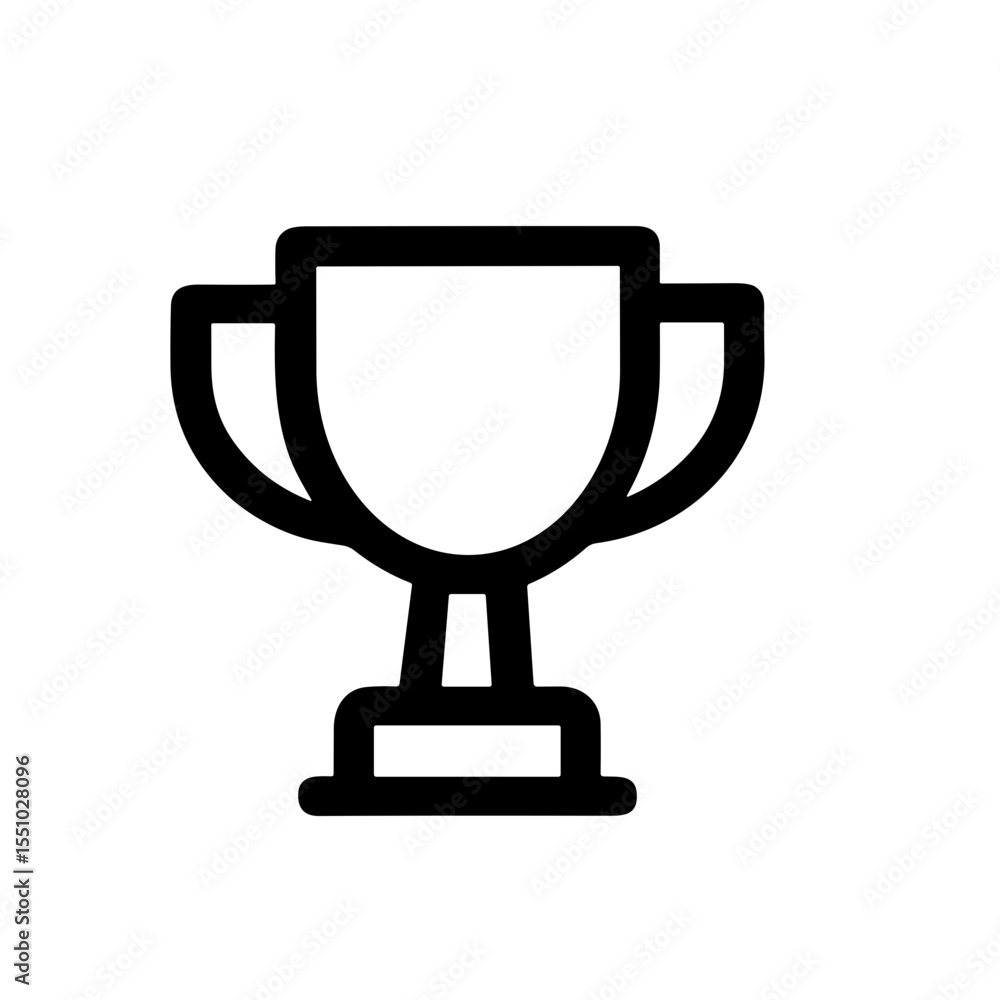 Simple Outline Trophy Cup Award Achievement Success Line Icon Simple Outline Trophy Cup Award Achievement Success Line Icon