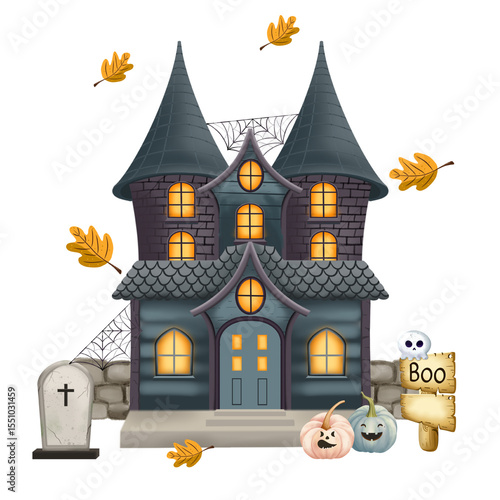 Wallpaper Mural Haunted house Torontodigital.ca