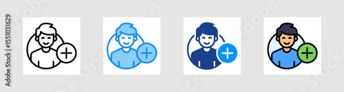 Add User Icon Collection Set Multiple Style