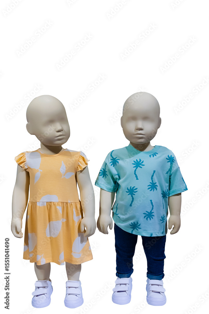 Fototapeta premium Full length children’s mannequins
