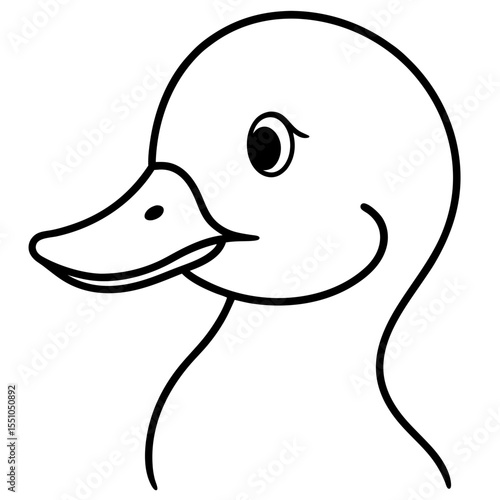 duck isolated on white