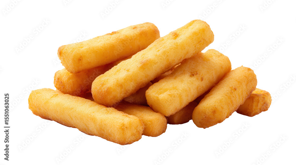 Delicious pile of crispy fried cheese sticks perfect for snacks or appetizers at any gathering Delicious pile of crispy fried cheese sticks perfect for snacks or appetizers at any gathering