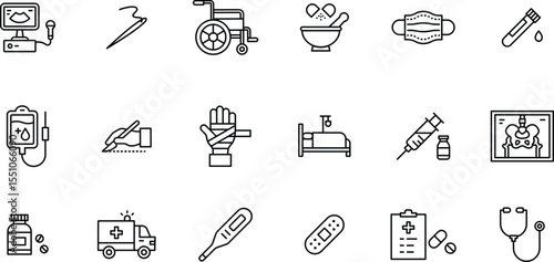 Medical Icons and Healthcare Symbols