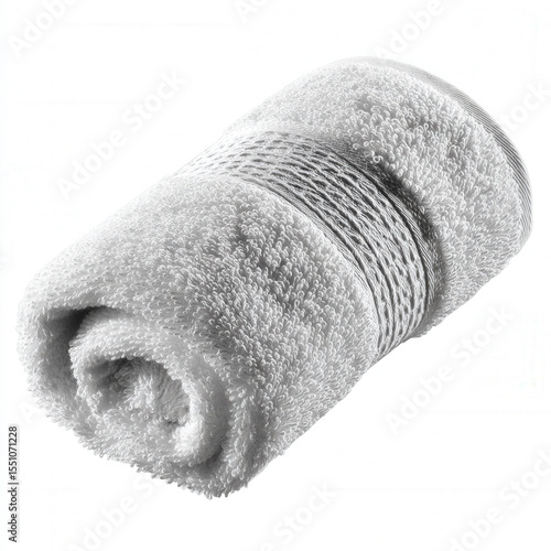white towel isolated