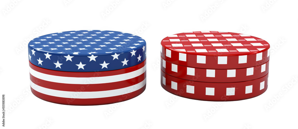 Fototapeta premium american flag made of american flag