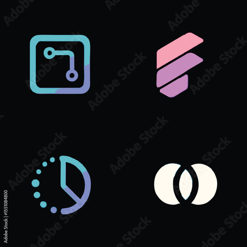 "A versatile set of icons designed in a consistent and modern style. Includes a variety of categories such as business, technology, communication, health, and user interface elements. Ideal for websit