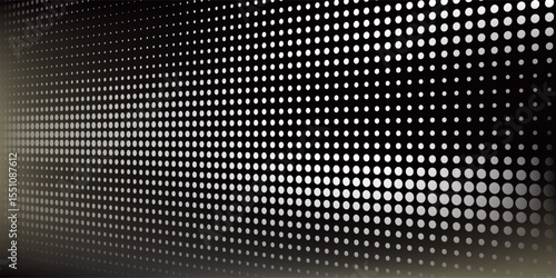 Abstract grunge grid polka dot halftone background pattern. Spotted black and white line illustration.vector eps10