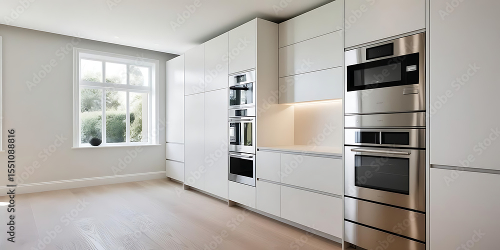 Airy Modern Kitchen with Elegant Finishes Airy Modern Kitchen with Elegant Finishes