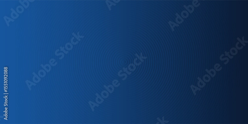 Modern blue abstract background, the look of stainless steel, circular lines on a blue background. presentation