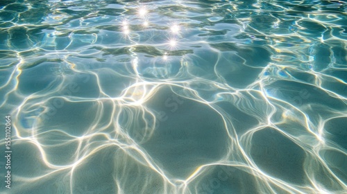 Sunlit water ripples