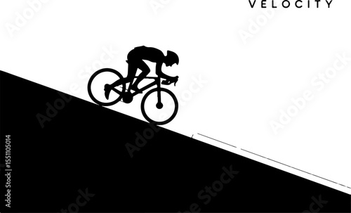 silhouette of a cyclist