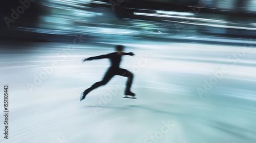 Blurred Motion of an Ice Skater