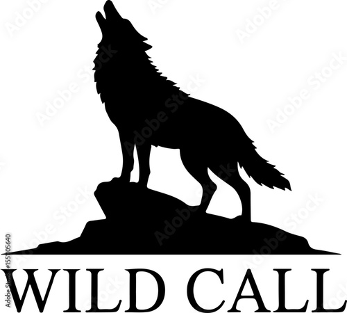 wolf howling at the moon