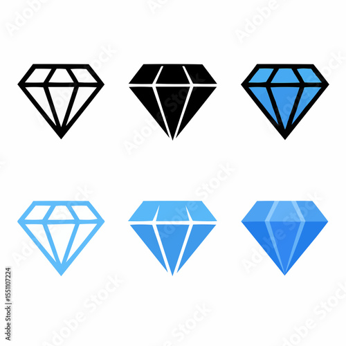 set of diamonds