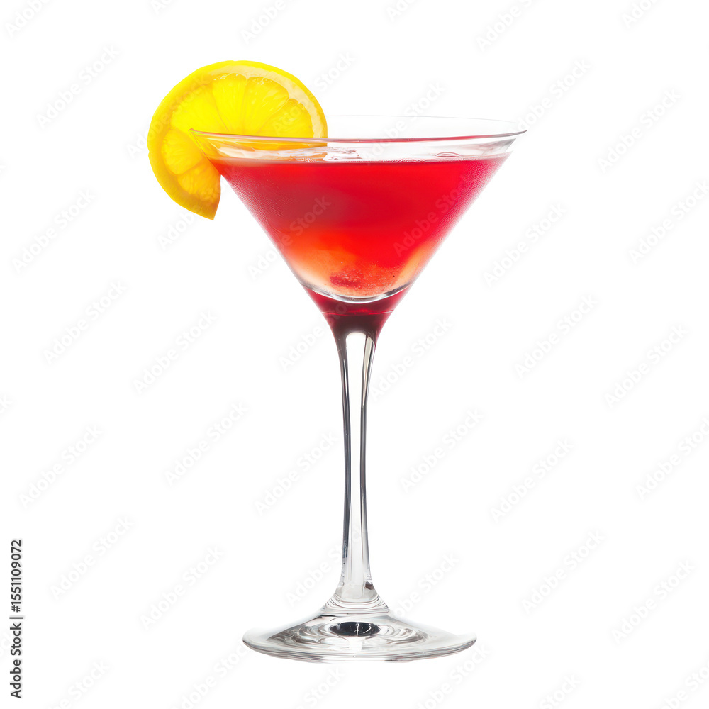 Cosmopolitan drink isolated on white or transparent background Cosmopolitan drink isolated on white or transparent background