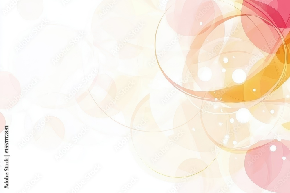 Abstract of translucent color circles overlapping on white background Abstract of translucent color circles overlapping on white background