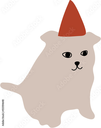 cute kitten wearing party hat meme