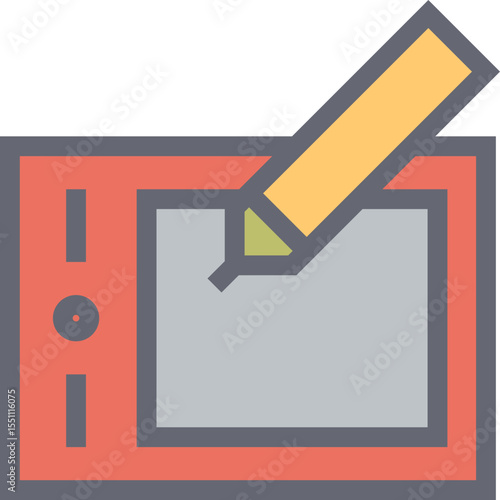 Graphic Design Image Editor Creative Tool Icon Vector