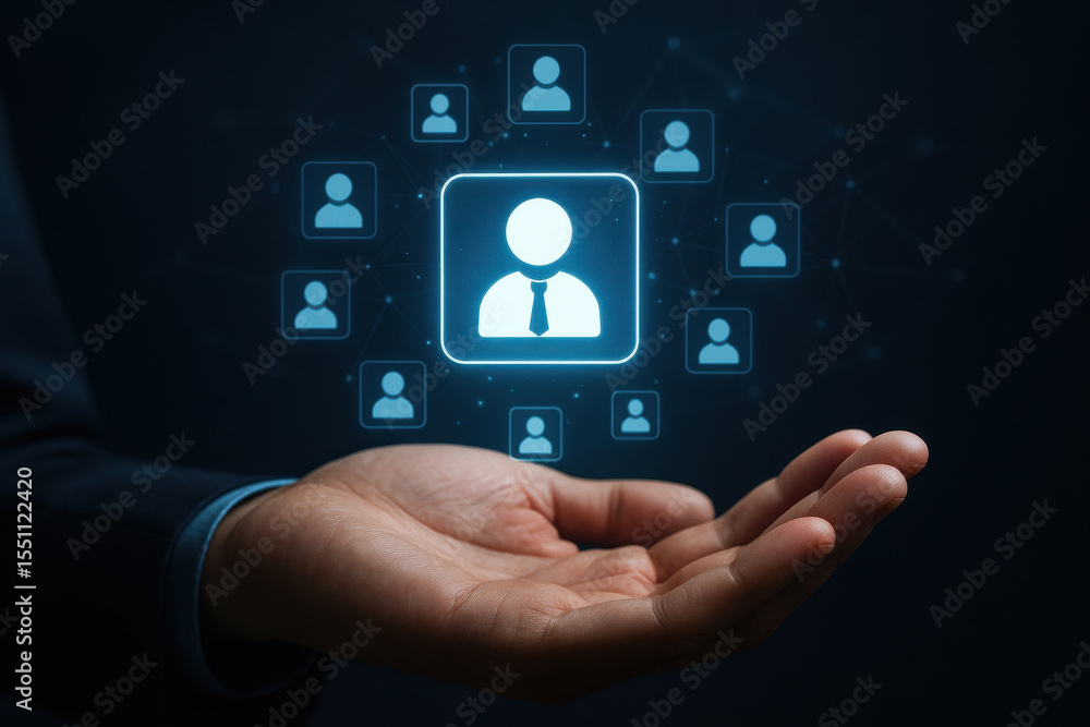 Human resources management uses technology and data to connect people and clients for recruitment and career development in corporate business and team staff leadership Human resources management uses technology and data to connect people and clients for recruitment and career development in corporate business and team staff leadership